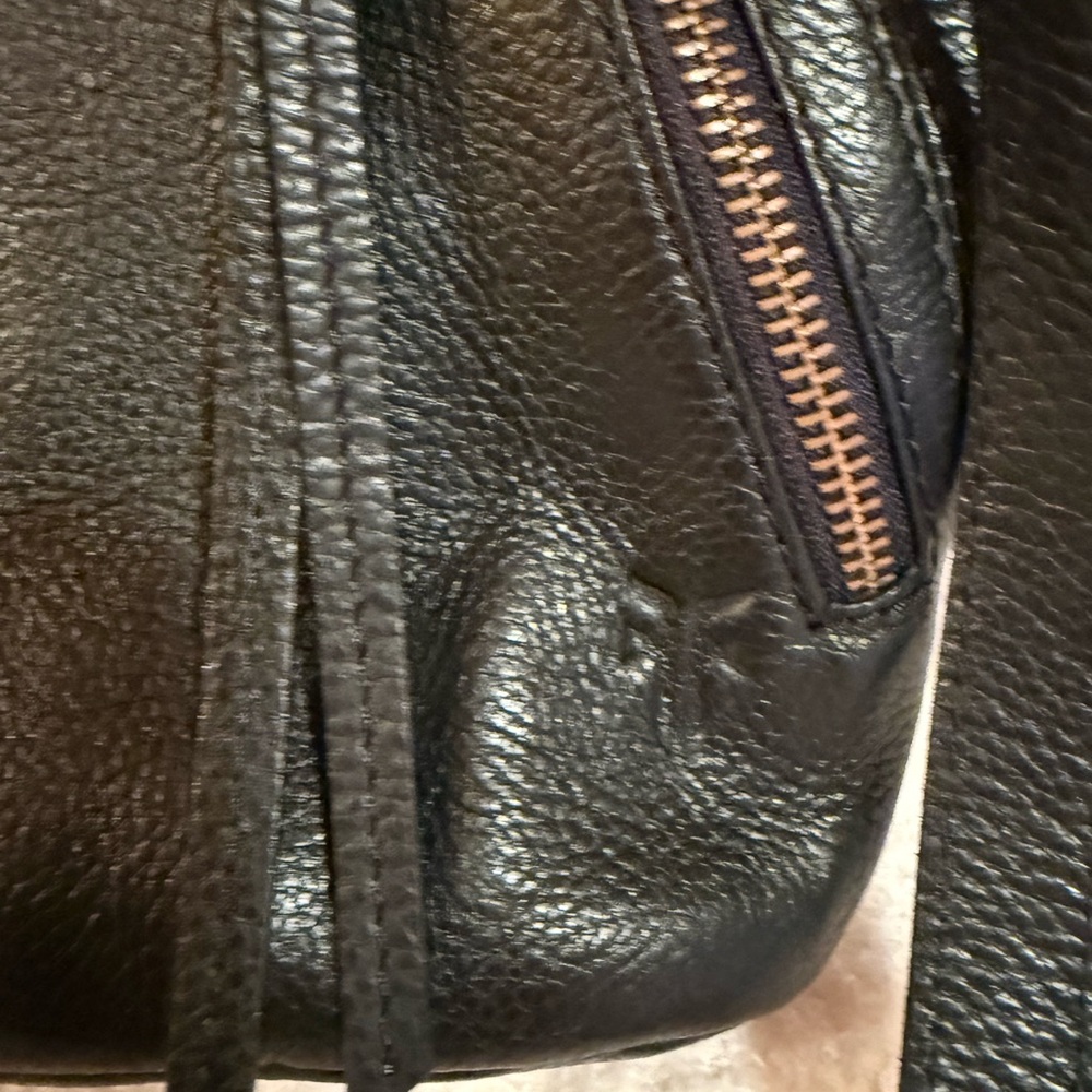 Frye Black Leather Crossbody with Tassels - Picture 2 of 9